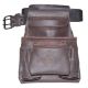 Graintex 10-Pocket Oil Tanned Leather Nail and Tool Pouch with Belt