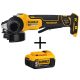 DEWALT 20V MAX XR Cordless Brushless 4-1/2 in. Paddle Switch Small Angle Grinder with 20V 5.0Ah Battery Pack