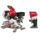 Milwaukee M18 FUEL 18V Lithium-Ion Brushless 7-1/4 in. Cordless Dual Bevel Sliding Compound Miter Saw with Compact Router