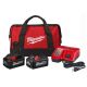 Milwaukee M18 18-Volt Lithium-Ion High Output Starter Kit with One 8.0 Ah and One 6.0 Ah Battery, Rapid Charger and Bag