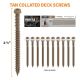 CAMO #10 x 2-1/2 in. Tan Star Flat-Head Drive Collated Composite Deck Screw (1000-Count)