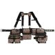 BUCKET BOSS 3-Bag Framer's Suspension Rig Work Tool Belt with Suspenders in Digital Camo