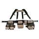 BUCKET BOSS 3-Bag Framer's Suspension Rig Work Tool Belt with Suspenders in Tan