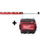 Milwaukee 48 in. to 78 in. REDSTICK Expandable Magnetic Box Level W/ PACKOUT Cooler Bag