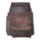 Graintex 5-Pocket Top Grain Oil Tanned Leather Nail and Tool Pouch