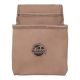 Unbranded 2-Pocket Top Grain Leather Nail and Tool Pouch in Beige