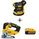DEWALT 20V MAX XR¬†Cordless Brushless 5 in. Random Orbital Sander, 20V MAX XR Cordless Jigsaw, and (1) 20V 5.0Ah Battery