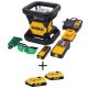 DEWALT 20V MAX Lithium-Ion 250 ft. Green Self-Leveling Rotary Laser Level with (3) 2Ah Batteries, Charger, & TSTAK Case