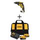 DEWALT 20V MAX XR Cordless Brushless Drywall Screw Gun Threaded Clutch Housing, (2) 20V 5.0Ah Batteries, and Charger