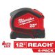 Milwaukee 25 ft. Compact Auto Lock Tape Measure (4-Pack)