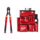 Milwaukee Lineman's Compact Aerial Tool Apron and 24 in. Fiberglass Handle with PIVOTMOVE Rotating Handles Bolt Cutter
