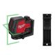 Milwaukee 100 ft. REDLITHIUM Lithium-Ion USB Green Rechargeable Cross Line Laser Level with Battery, Charger and Track Clip