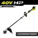 RYOBI 40V HP Brushless 15 in. Cordless Carbon Fiber Shaft Attachment Capable String Trimmer (Tool Only)