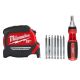 Milwaukee 25 ft. x 1 in. Compact Magnetic Tape Measure with 9-in-1 Square Drive Ratcheting Multi-Bit Screwdriver