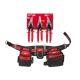 Milwaukee Adjustable Electricians Work Waist Tool Belt W/ Left, Right, and Straight Aviation Snips (3-Pack)