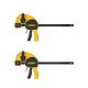 DEWALT 12 in. 600 lbs. Trigger Clamp with 3.75 in. Throat Depth (2 Pack)