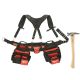 Milwaukee General Contractor Work Waist Tool Belt with Suspension Rig and 19 oz. Milled Face Hickory Hammer