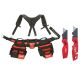 Milwaukee General Contractor Work Waist Tool Belt with Suspension Rig and Fastback Folding Knives (2-Pack)
