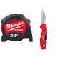 Milwaukee 25 ft. x 1.3 in. Gen II STUD Tape Measure with Fastback 5-in-1 Folding Knife