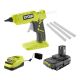 RYOBI ONE+ 18V Cordless Full Size Glue Gun Kit with 1.5 Ah Battery, 18V Charger, and (3) 1/2 in. Glue Sticks