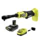 RYOBI ONE+ 18V Brushless Cordless 3/8 in. Extended Reach Ratchet with (1) 2.0 Ah Battery and Charger