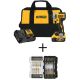 DEWALT 20V MAX XR Cordless Brushless 3-Speed 1/4 in. Impact Driver Kit and MAX IMPACT Screwdriving Set (30-Piece)