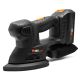 WEN 20-Volt Max Cordless Detailing Palm Sander with 2.0 Ah Lithium-Ion Battery and Charger