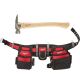 Milwaukee Adjustable Electricians Work Waist Tool Belt with 19 oz. Hickory Framing Hammer