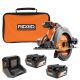 RIDGID 18V Cordless 6-1/2 in. Circular Saw¬†with (2) 4.0 Ah Batteries, 18V Charger, and Bag