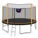 Tatayosi 14 ft. Heavy Duty Trampoline with Basketball Hoop Inflator and Ladder(Outer Safety Enclosure)