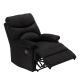 Pinksvdas Recliner 30 in. Wide Black Comfortable Recliner with 8 Point Massage Function with Microfiber Back Recliner