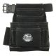 Graintex 10-Pocket Black Leather Suede Nail & Tool Pouch w/2 in. Belt