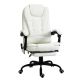 Vinsetto White PU Steel Sponge PVC ‚Äã7-Point Vibrating Massage Office Chair High Back Executive Recliner with Adjustable Height