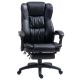 Vinsetto Black PU Sponge Massage Office Chair with 6-Point Vibration Massage Reclining Back Adjustable Height