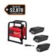Milwaukee MX FUEL 3600-Watt/1800-Watt Push Start Portable Battery Powered Generator with 2 XC Battery and 1 Compact Battery