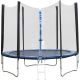 Joyfy 10 ft. Round Black Alloy Steel Trampoline with Enclosure Net & Ladder,Kids Adults Trampoline Indoor Outdoor Recreational