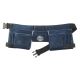 Graintex 11-Pocket Suede Leather Navy Blue Tool Apron with 2 Hammer Loops