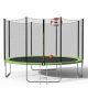 Unbranded 10 ft. Round Trampoline for Kids with Safety Enclosure Net, Basketball Hoop and Ladder