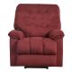 Spaco Red Velvet Upholstery Power Lift Massage Recliner with Remote Control (Set of 1)