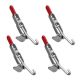 POWERTEC 375 lbs. Holding Capacity, J Hook Toggle Clamp 451 w Hook Type Draw Latch Pull Action (4-Pack)