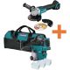 Makita 18V LXT Brushless 4-1/2/5 in. Cut-Off/Angle Grinder and 18V LXT Brushless 1 in. Rotary Hammer, Accepts SDS-PLUS