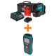 Makita 12V max CXT Self-Leveling Cross-Line Red Laser Kit (2.0 Ah) and 164 ft. Laser Distance Measure