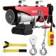 VEVOR 2200 lbs. Electric Hoist 110-Volt Steel Winch Lift with Remote Control and Single or Double Slings for Factories
