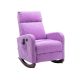 Spaco Purple-A Living Room Comfortable Rocking Chair Massage Chair with Massage Procedure (Set of 1)