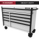 Husky Heavy-Duty 52 in. 9-Drawer Matte White Rolling Tool Cabinet