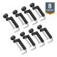 POWERTEC Universal Fence Clamp, For Table Saws, Router Tables, Clamping Squares, Drill Press Tables, Mitre Saws, 6-Pack