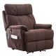 YOFE Brown Fabric Massage Chair Electric Power Lift Recliner Chair Sofa Armchair with Massage, Lumbar Heat, Remote Control