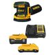 DEWALT 20V MAX XR Lithium-Ion Cordless Brushless 5 in. Random Orbital Sander with 6.0Ah Battery, 4.0Ah Battery, Charger and Bag