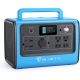BLUETTI 800W Continuous/1400W Peak Output Power Station EB70 Blue Push Button Start LiFePO4 Battery Solar Generator for Outdoors