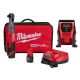 Milwaukee M12 FUEL 12V Lithium-Ion Brushless Cordless 1/2 in. Ratchet Kit W/M12 Compact Inflator